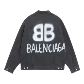 BB Sprayed Denim-Jacke, Large-Fit, «Dark Grey White» 678354TIWA21440