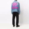 BB Sprayed Denim-Jacke, weite Passform «Electric Blue Fuchsia» 678354TCW030406