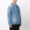 BB Sprayed Denim-Jacke, weite Passform «Electric Blue Fuchsia» 678354TCW030406