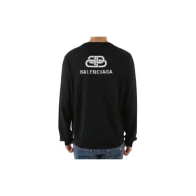 BB-Sweatshirt mit Interlock-Stoff und Rückendruck «Black White» 583117T14394170