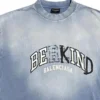 BE KIND T-Shirt mit Rundhalsausschnitt «Blue» 764235TPVD54313