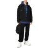 Bekleidungsverleih Denim-Jacke, kastenförmige Passform «Schwarz» 675206TEW051105