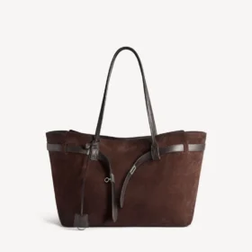 Bel Air Tasche für Damen, gross, in Hell-Espresso