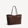 Bel Air Tasche für Damen, gross, in Hell-Espresso