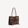 Bel Air Tote Bag für Damen, mittelgross, in Hell-Espresso Bel Air Tote Bag für Damen, mittelgross, in Hell-Espresso