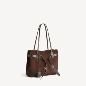 Bel Air Tote Bag für Damen, mittelgross, in Hell-Espresso