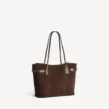 Bel Air Tote Bag für Damen, mittelgross, in Hell-Espresso Bel Air Tote Bag für Damen, mittelgross, in Hell-Espresso