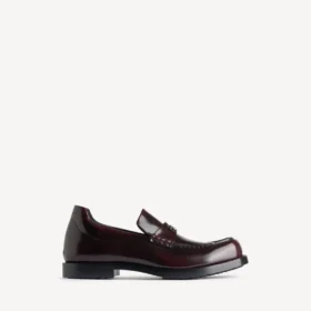 Bequemer Herren-Loafer in dunklem Burgunderrot