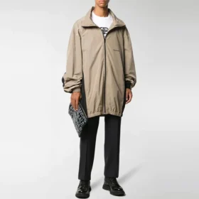 Übergroße, leichte Track-Jacke mit Reissverschluss «Neutrals» 625510TDO139577