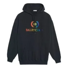 Bestickter Hoodie Schwarz 570798TEV501000