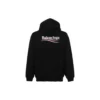 Bestickter Oversize-Hoodie mit Political Campaign-Aufdruck «Black White» 620947TKVI91070