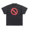 Bfrnd Series Inside-out Oversized-T-Shirt «Black Faded» 787358TQVG81083