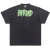 Bfrnd Series Inside-out Oversized-T-Shirt «Black Faded» 787358TQVG81083