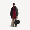 Big B-Schal für Herren in Rot/Schwarz