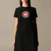 BLogo-Aufdruck, kurzärmelig, schwarz 612964TJVD61000