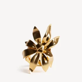 Bloom-Armband für Damen in glänzendem Gold