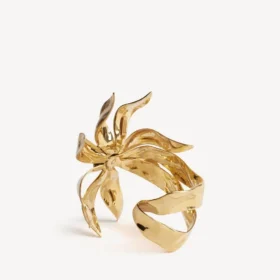 Bloom-Armband für Damen in glänzendem Gold