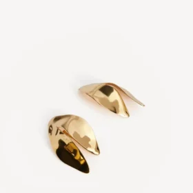 Bloom XS-Ohrringe für Damen in glänzendem Gold