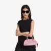 Bolero-Bowling-Tasche für Damen, Mini, in Rosenquarz