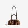 Bolero-Bowling-Tasche Mini für Damen in Beige/Mokka