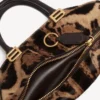Bolero-Bowling-Tasche Mini für Damen in Beige/Mokka