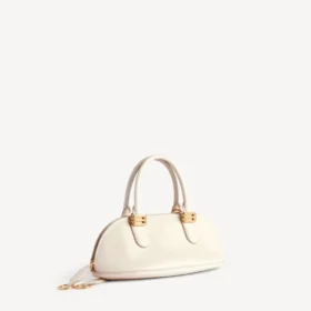 Bolero-Bowling-Tasche Mini für Damen in Creme