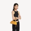 Bolero-Bowling-Tasche Mini für Damen in Curry