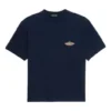 Bonjour Balenciaga Baumwoll-T-Shirt mit Rundhalsausschnitt «Navy» 594579THV608065