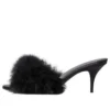 Boudoir 70-mm-Sandalen «Black Feathers» 787447W0WMQ1000