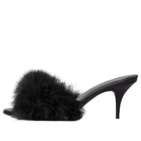 Boudoir 70-mm-Sandalen «Black Feathers» 787447W0WMQ1000