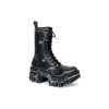 Bulldozer Schnürstiefel «Black Outline Calfskin» 672502WBEF21090