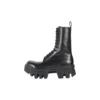 Bulldozer Schnürstiefel «Schwarzes pflanzlich gegerbtes Kalbsleder» 671554WBCQ01000