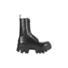 Bulldozer Schnürstiefel «Schwarzes pflanzlich gegerbtes Kalbsleder» 671554WBCQ01000