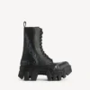 Bulldozer-Stiefeletten für Herren in Schwarz Bulldozer-Stiefeletten für Herren in Schwarz