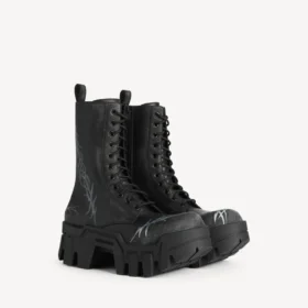 Bulldozer-Stiefeletten für Herren in Schwarz