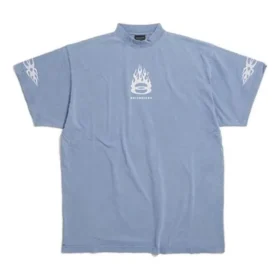Burning Unity T-Shirt Oversized «Hellblau» 787349TQVW74164