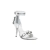 Cagole 110 mm Sandalen «White Arena Lambskin» 743057WAD4E9081