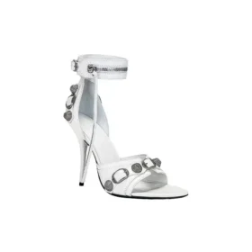 Cagole 110 mm Sandalen «White Arena Lambskin» 743057WAD4E9081