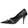 Cagole 90-mm-Pumps «Black Arena Lambskin» 714252WAD4E1081