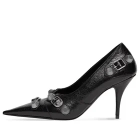 Cagole 90-mm-Pumps «Black Arena Lambskin» 714252WAD4E1081
