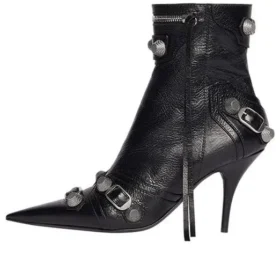 Cagole 90-mm-Stiefeletten «Black Arena Lambskin» 694379WAD4E1081