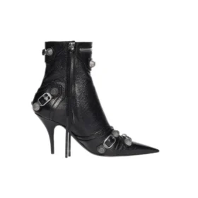 Cagole 90-mm-Stiefeletten «Black Arena Lambskin» 694379WAD4E1081