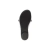 Cagole Metallic-Pantoletten «Silver Black» 694342WBDK38018