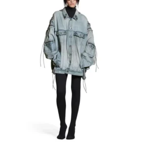 Cagole Oversize-Jacke «Blue» 764521TDW144016