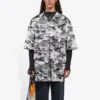 Camouflage-Mesh-Shirt «Grey» 647651TJLC51240