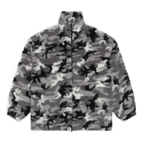 Camouflage-Reissverschluss-Jacke «Grey» 681818TLQ121240