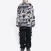 Camouflage-Reissverschluss-Jacke «Grey» 681818TLQ121240
