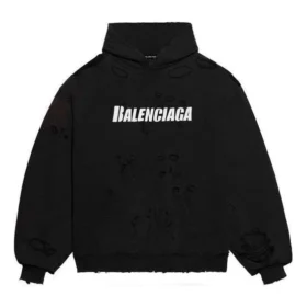 Caps Destroyed Hoodie «Black White» 659403TKVB61093