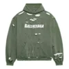 Caps Destroyed Hoodie «Grün» 659403TKVB63011