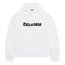 Caps Destroyed Hoodie «Weiss» 659403TKVB69040